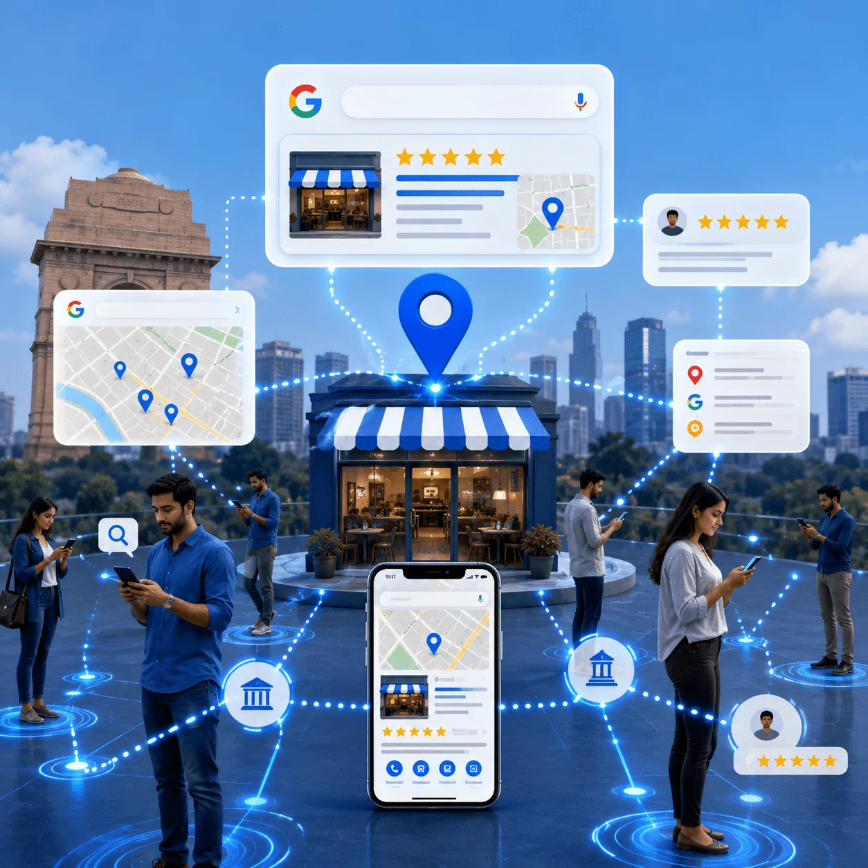 Local SEO Delhi: How Delhi Businesses Can Rank #1 on Google in 2026 supporting illustration